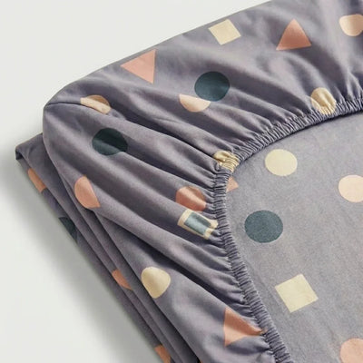 Drap - housse en percale de coton - Graphica en Graphica Prisma – Linge de lit haut de gamme - MaisonTextile