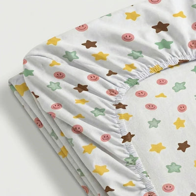 Drap - housse en percale de coton - Stars en Stars Joy – Linge de lit haut de gamme - MaisonTextile
