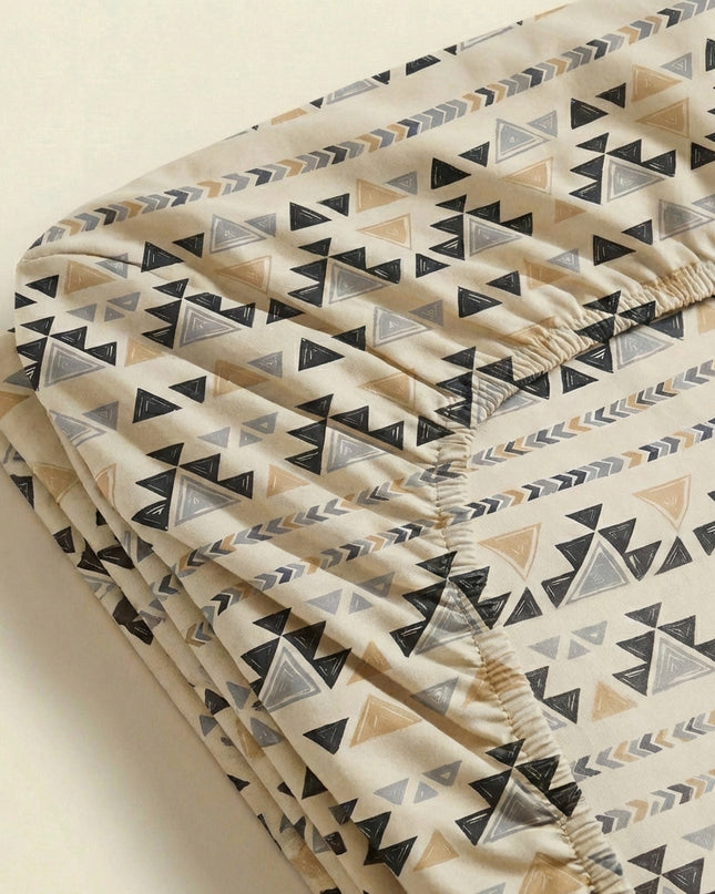 Cearșaf simplu cu elastic din percală de bumbac cu 100 de fire – Moliciune, prospețime și eleganță 