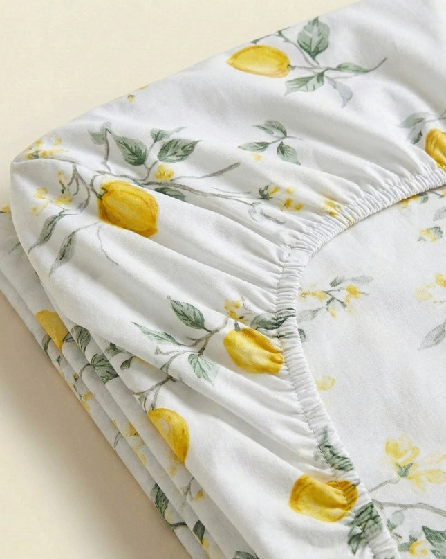 Cearșaf simplu cu elastic din percală de bumbac cu 100 de fire – Moliciune, prospețime și eleganță 