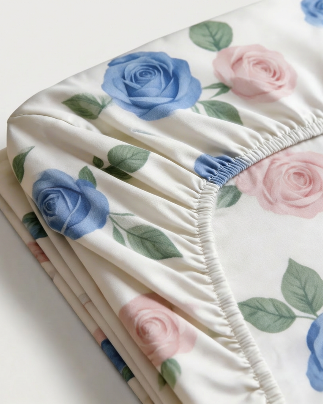 Drap-housse en percale de coton - Jardin