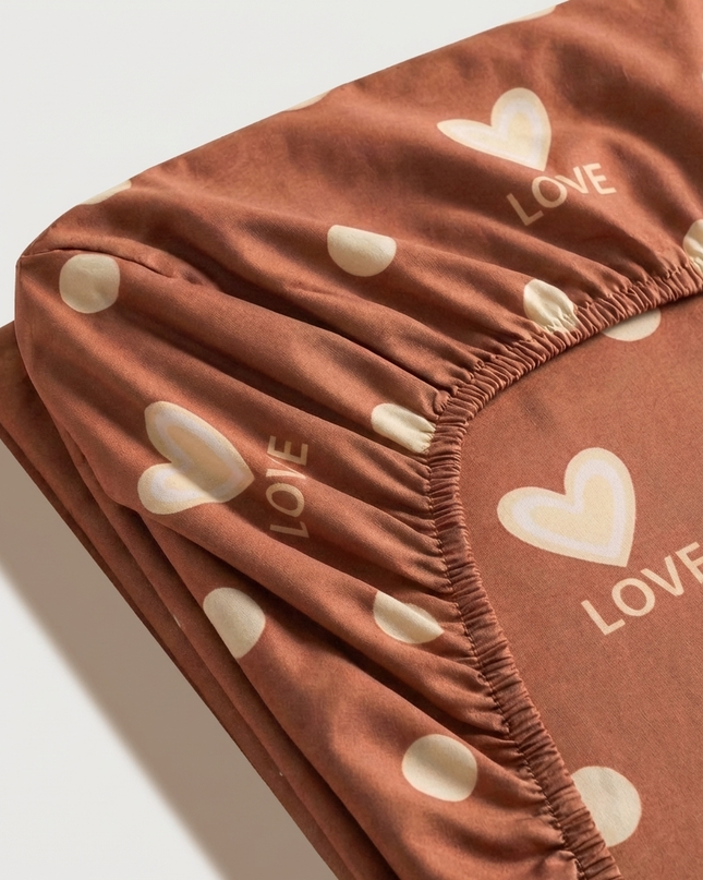 Drap-Housse en percale de coton – Love