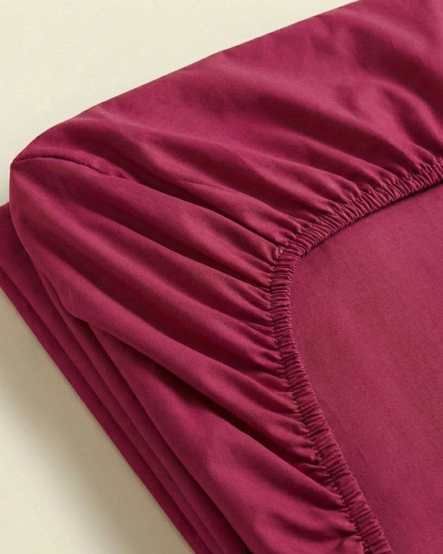 Drap-Housse en percale de Coton – Uni