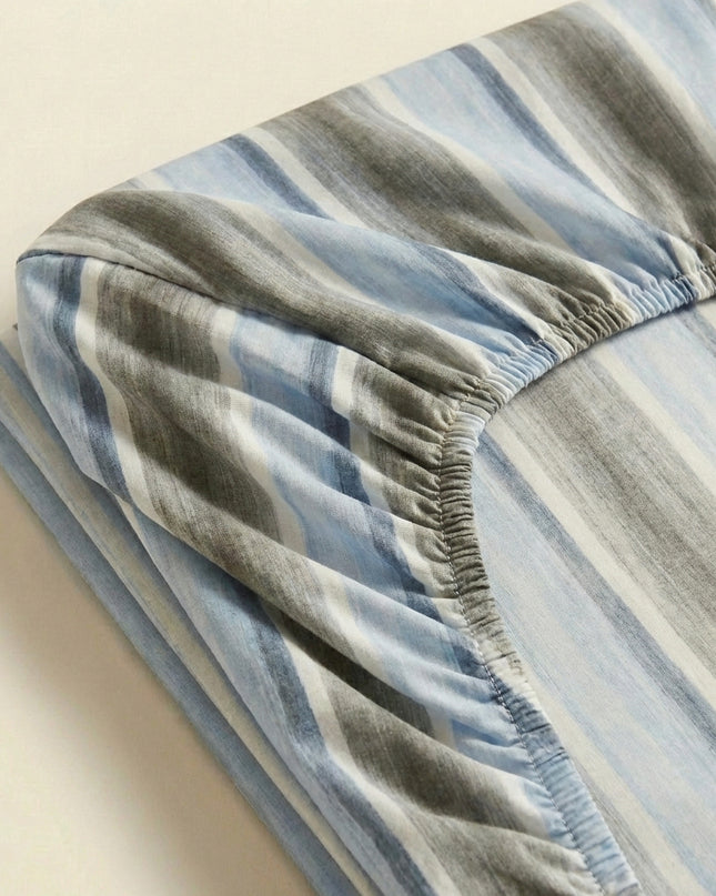 Drap-Housse Percale de Coton – Perle-Gris