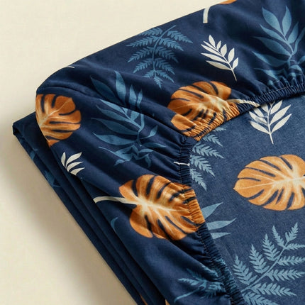 Cearșaf simplu cu elastic din percală de bumbac cu 100 de fire – Moliciune, prospețime și eleganță 