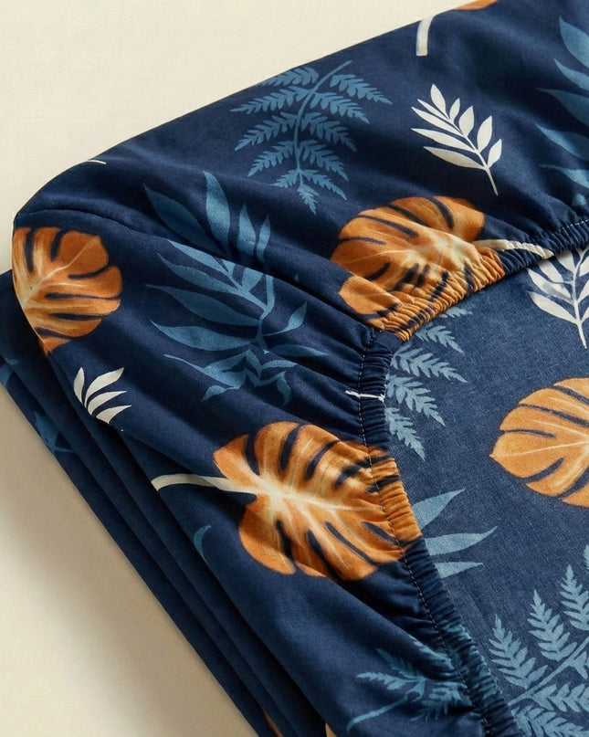 Cearșaf simplu cu elastic din percală de bumbac cu 100 de fire – Moliciune, prospețime și eleganță 