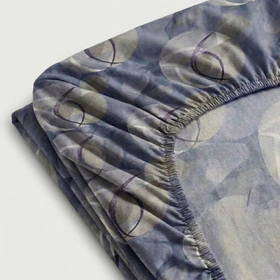 Drap - housse Polycoton renforcé - Célestia en Célestia Mauve – Linge de lit haut de gamme - MaisonTextile