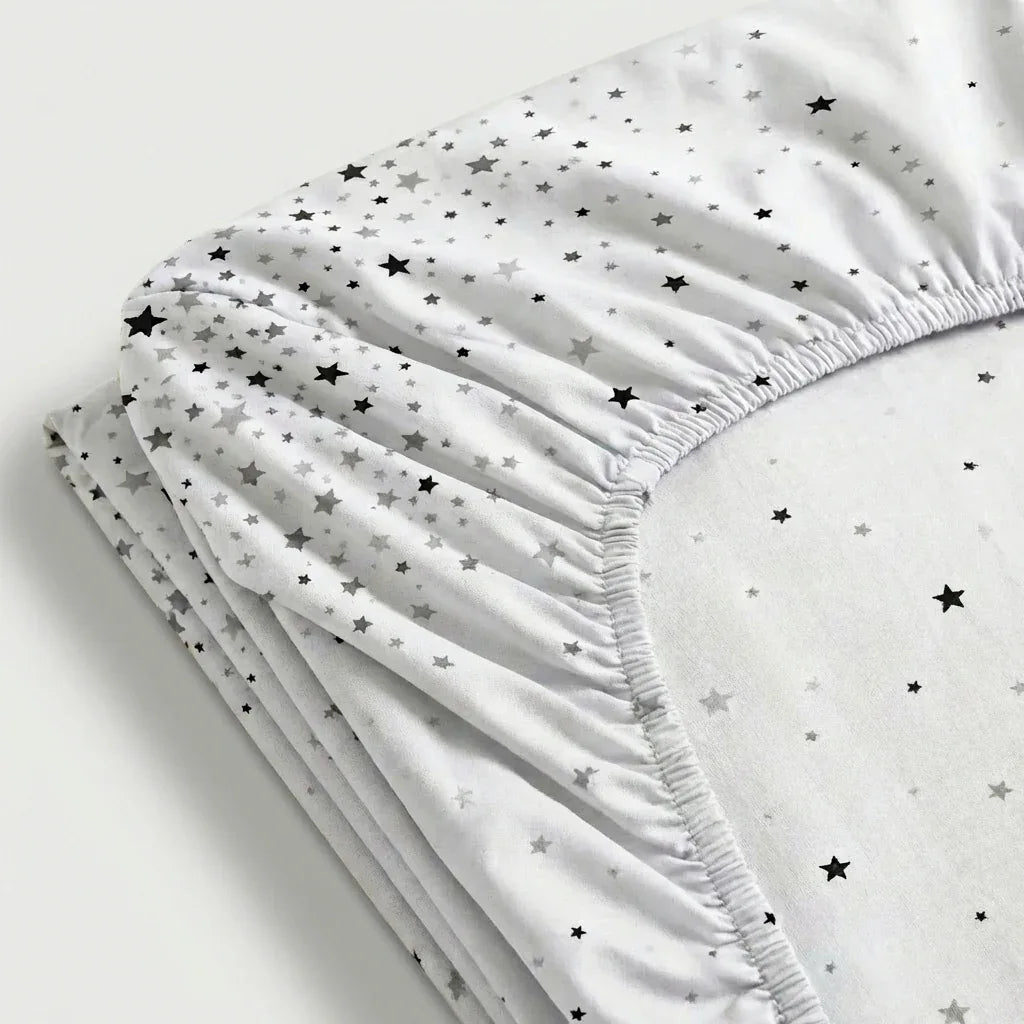 Drap - housse Polycoton renforcé - Stars en Stars Eclipse – Linge de lit haut de gamme - MaisonTextile
