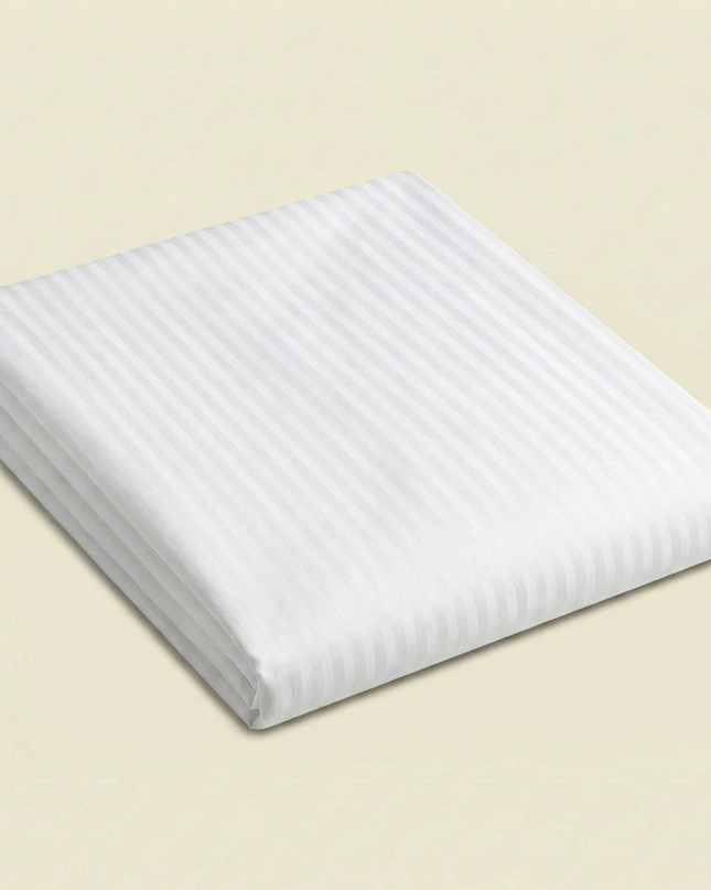 Drap plat en satin de coton
