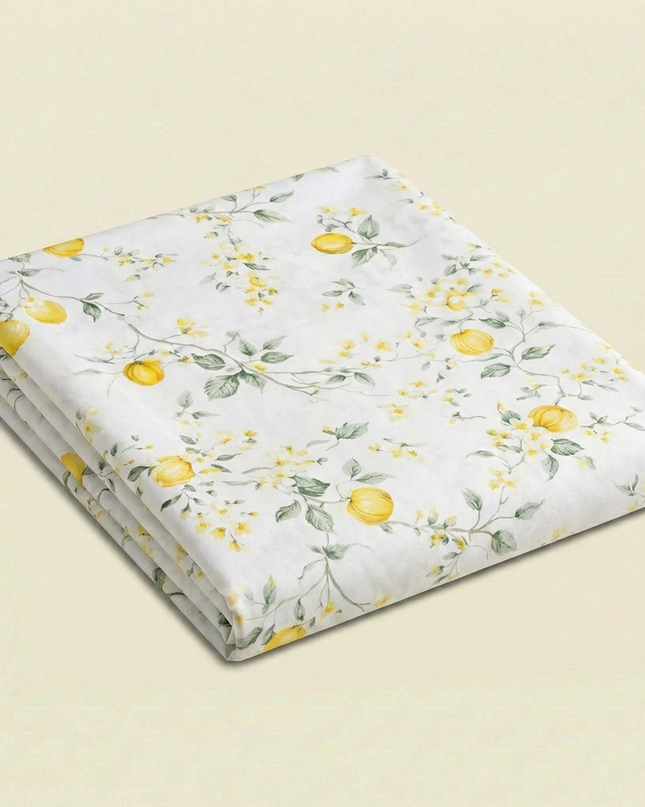 Drap plat percale de coton - Jardin