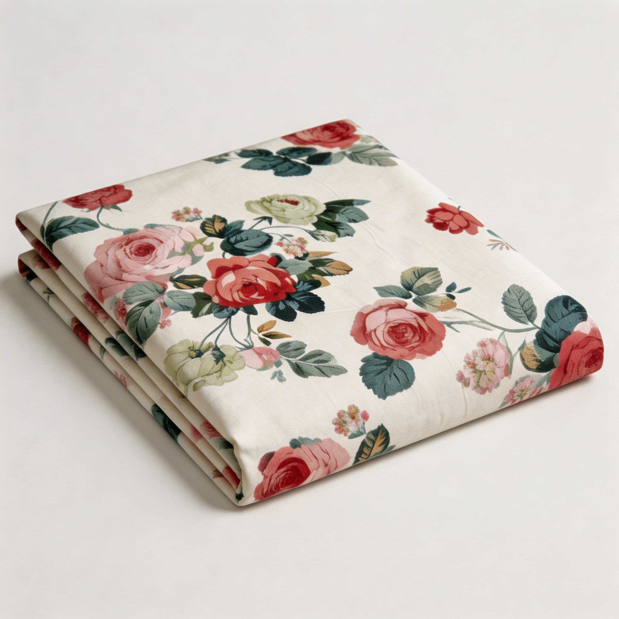 Drap plat percale de coton - Jardin