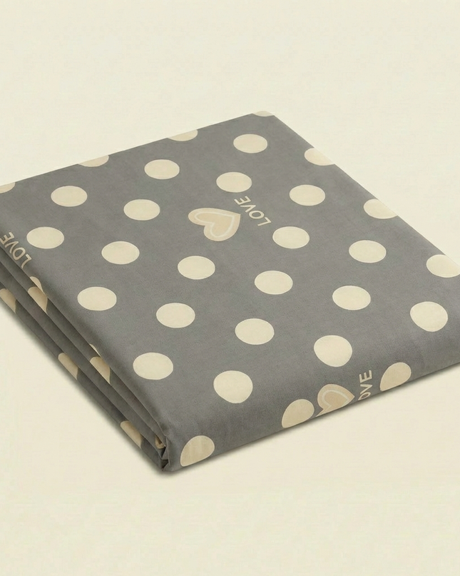 Drap plat percale de coton - Love