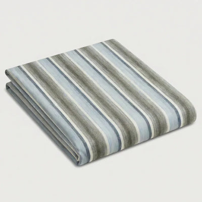 Drap plat percale de coton - Perle - Gris en 180x290 – - MaisonTextile