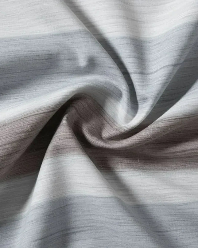 Drap plat percale de coton - Perle - Gris en 180x290 – - MaisonTextile