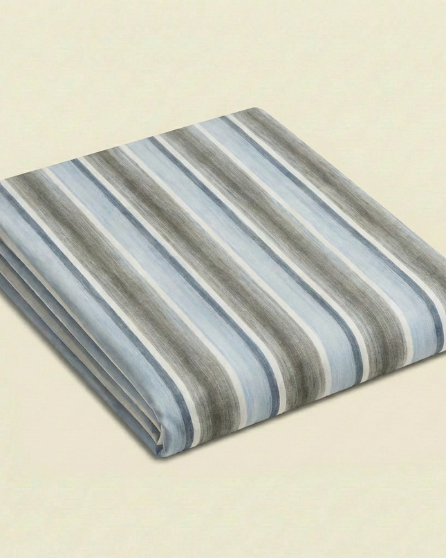 Drap plat percale de coton - Perle-Gris