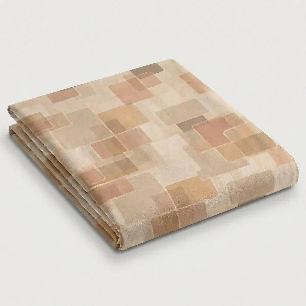 Drap plat polycoton renforcé - Graphica en Graphica - Sable – - MaisonTextile