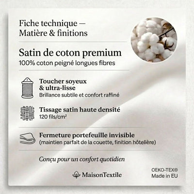 Drap plat satin de coton - Rayures satinées en Mauve Bordeaux – - MaisonTextile