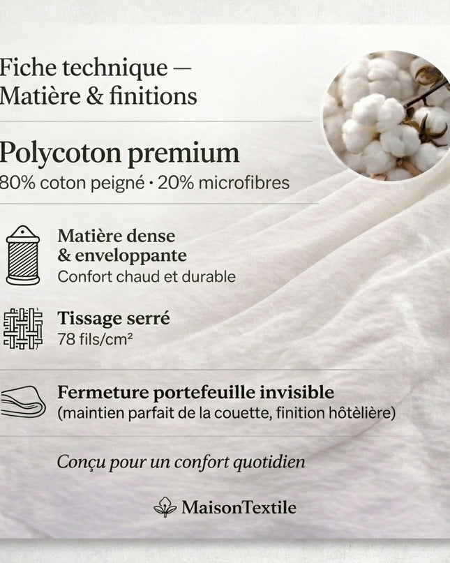 Parure en polycoton renforcé - d'Or