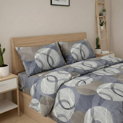 🧾 Housse de couette en polycoton renforcé | Graphique & contemporaine140x200MaisonTextile