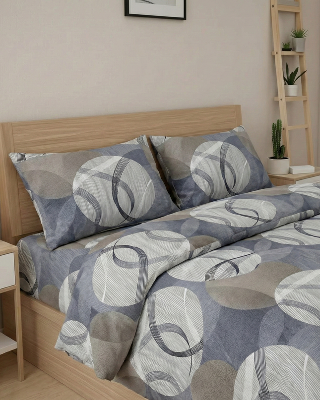 🧾 Housse de couette en polycoton renforcé | Graphique & contemporaine140x200MaisonTextile