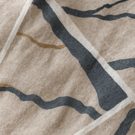 🧾 Housse de couette en polycoton renforcé | Graphique & contemporaine140x200MaisonTextile