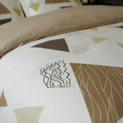 🧾 Housse de couette en polycoton renforcé | Graphique & contemporaine140x200MaisonTextile