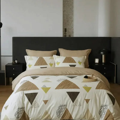Housse de couette en polycoton renforcé en Graphica - Nomade – Linge de lit - MaisonTextile