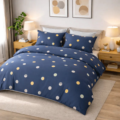 Housse de couette percale de coton - Graphica en Graphica Constellation – Linge de lit haut de gamme - MaisonTextile