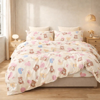 Housse de couette percale de coton - Petite en Petit Bolide – Linge de lit haut de gamme - MaisonTextile