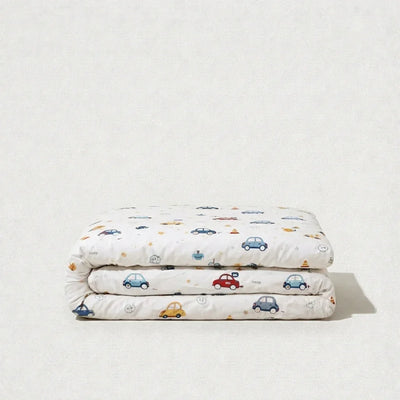 Housse de couette percale de coton - Petite en Petit Bolide – Linge de lit haut de gamme - MaisonTextile