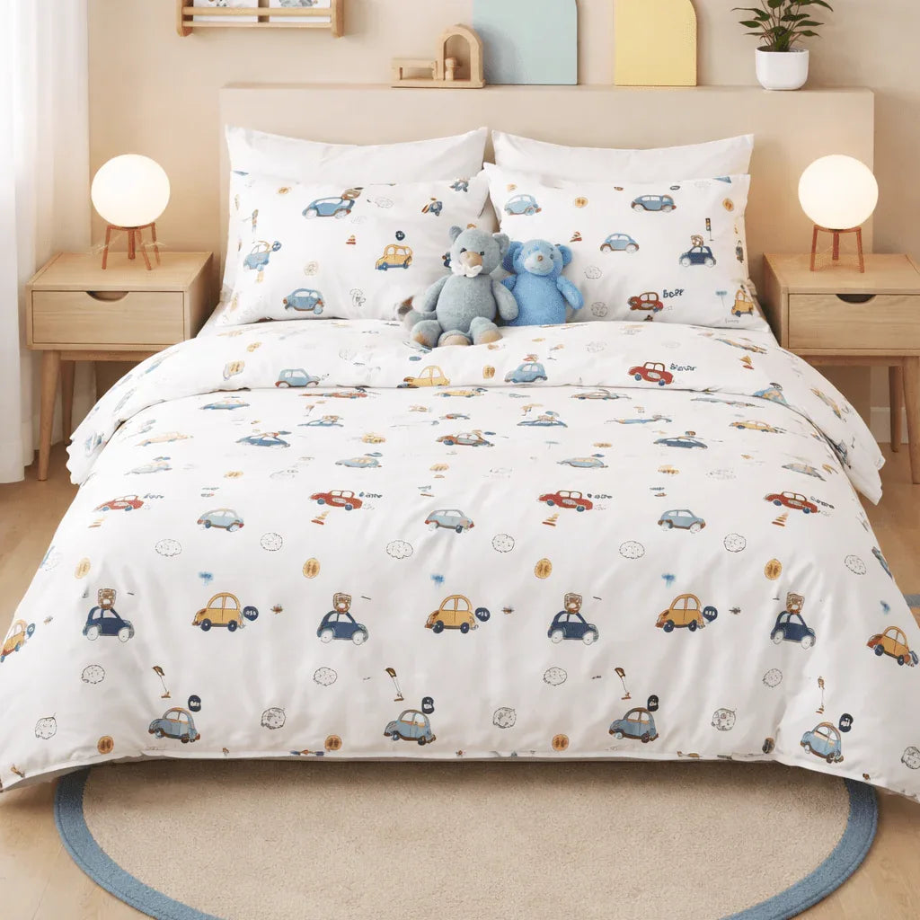 Housse de couette percale de coton - Petite en Petite Mignonnerie – Linge de lit haut de gamme - MaisonTextile