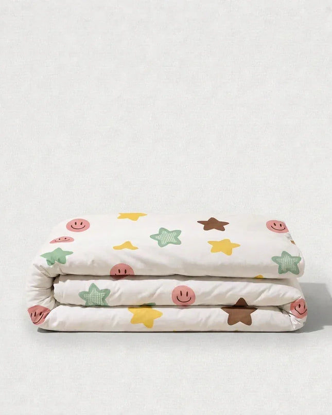 Housse de couette percale de coton - Stars en Stars Joy – Linge de lit haut de gamme - MaisonTextile