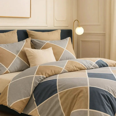Housse de couette percale de coton - Urban en Urban Amber – Linge de lit haut de gamme - MaisonTextile