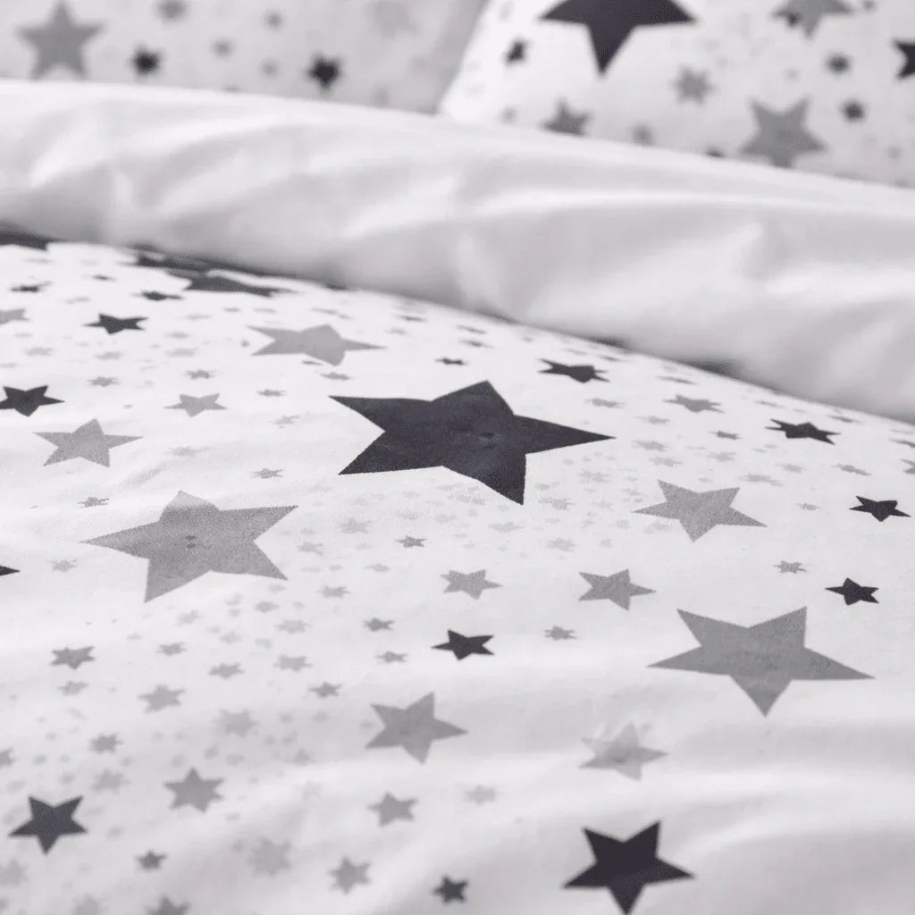 Housse de couette polycoton renforcé - Stars en Stars Eclipse – Linge de lit - MaisonTextile