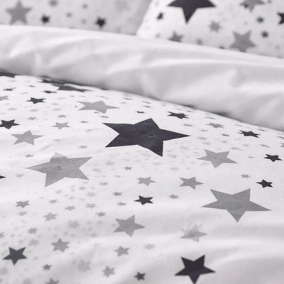 Housse de couette polycoton renforcé - Stars en Stars Eclipse – Linge de lit - MaisonTextile
