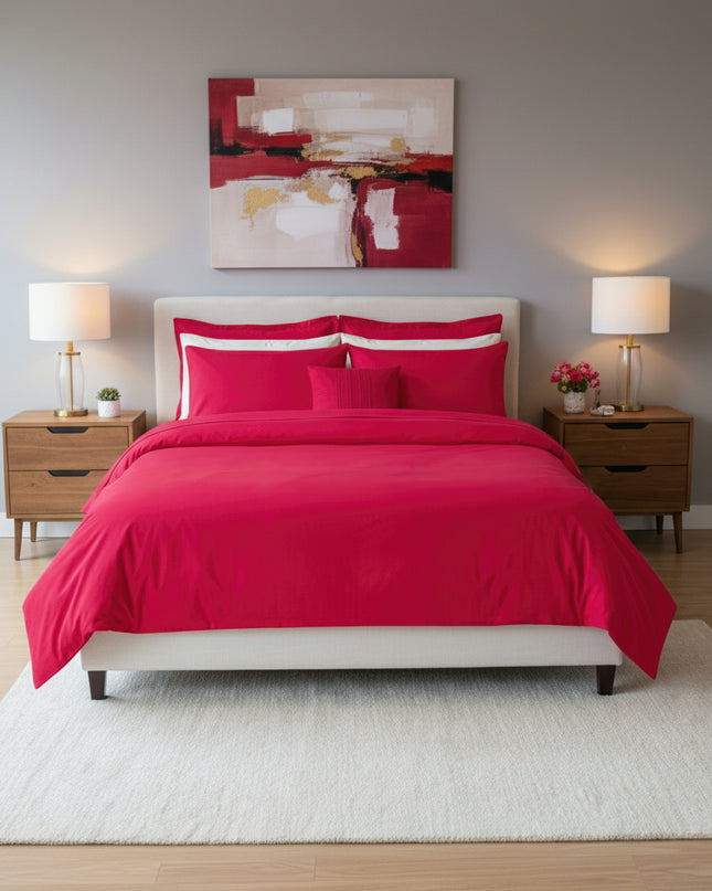 Parure en percale de coton - Unie