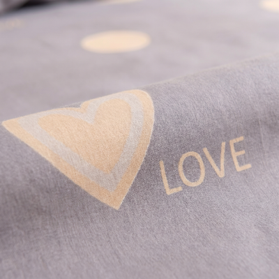 Drap plat percale de coton - Love