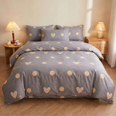 Housse de couette percale de coton - Love
