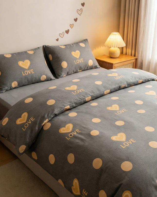 Love Signature – Parure en percale de coton