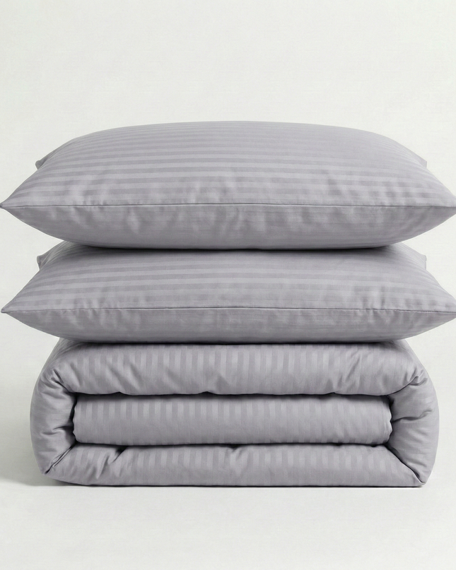 Parure de lit en satin de coton deluxe