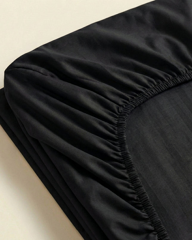 Drap-housse en satin de coton - Uni