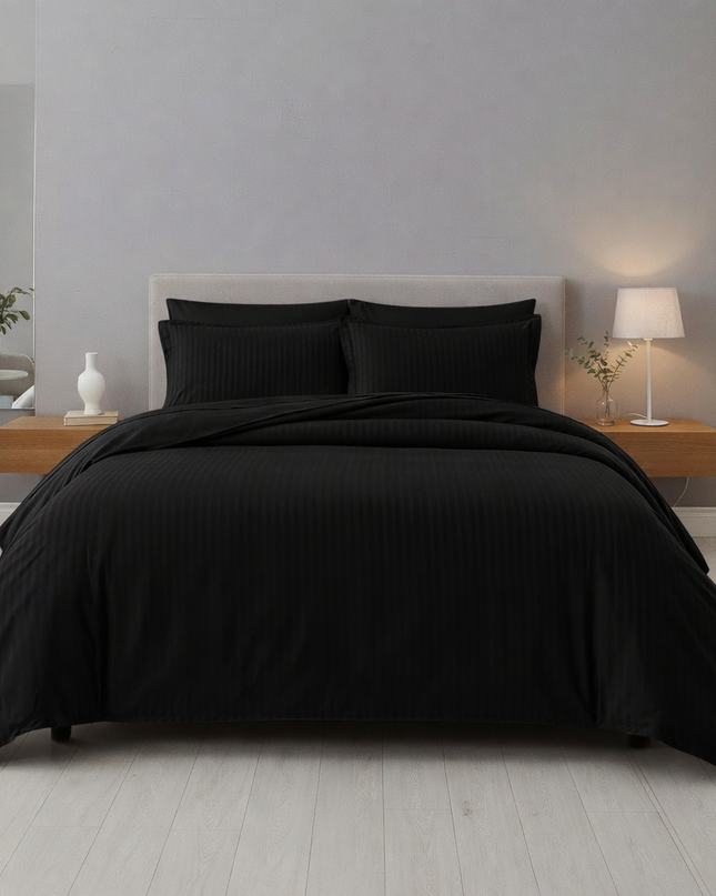 Parure de lit en satin de coton deluxe