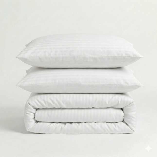 Parure de lit en satin de coton deluxe