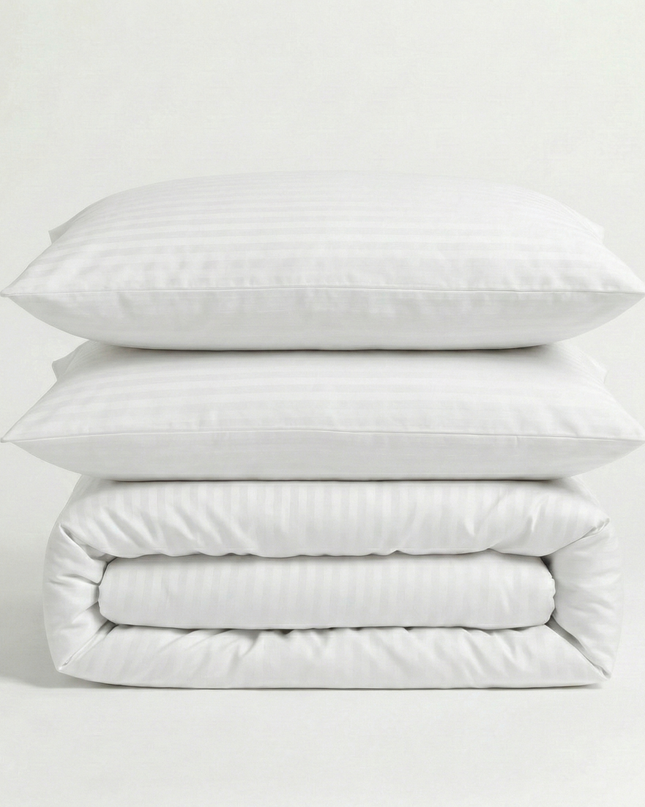 Parure de lit en satin de coton deluxe