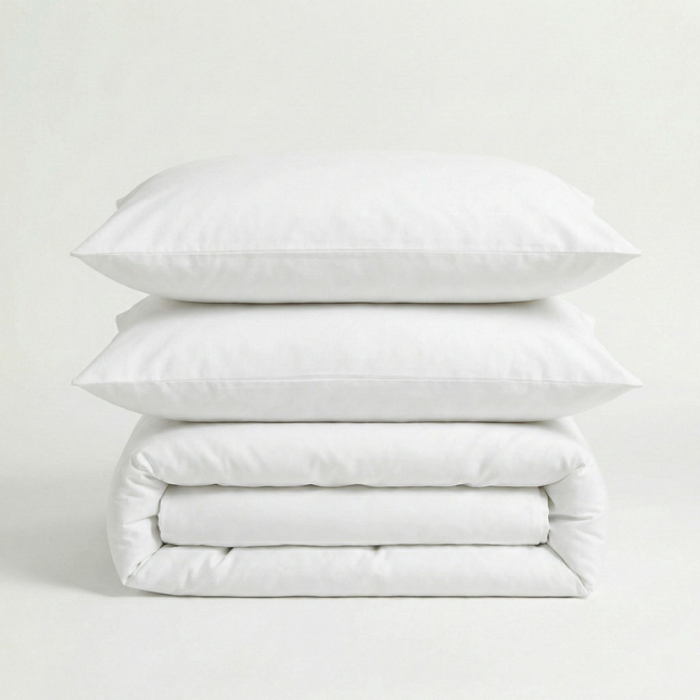 Parure en percale de coton - Unie