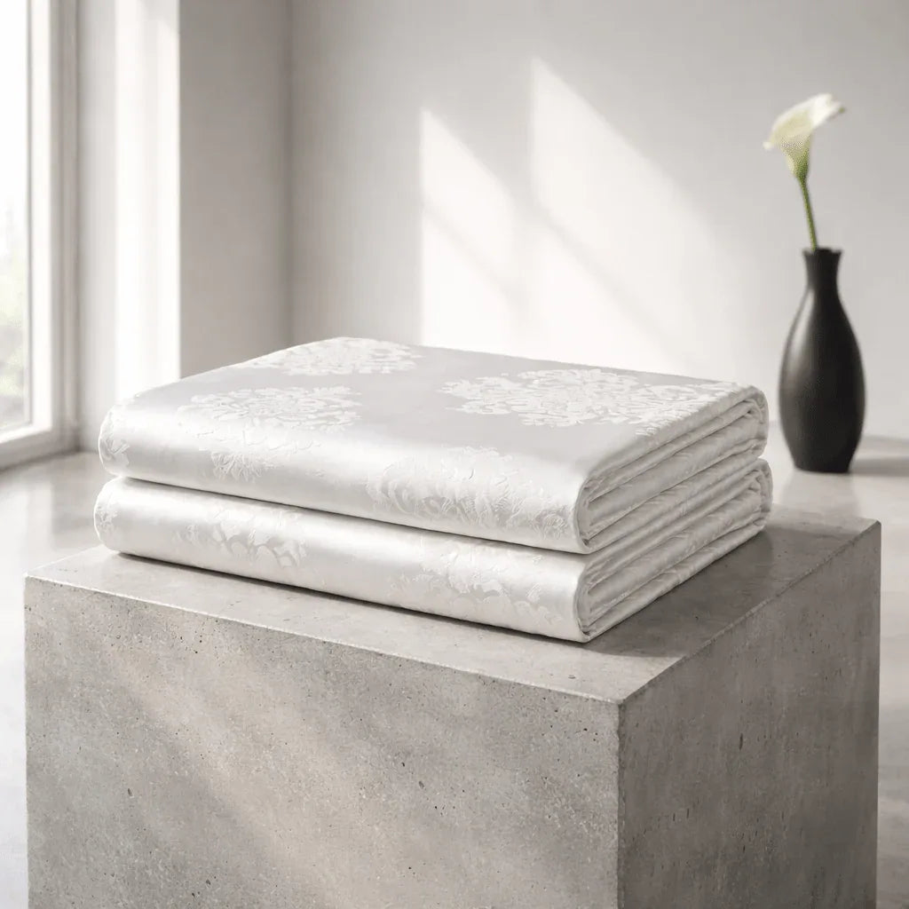 Nappe de table satin de coton - Baroc en Rectangulaire – - MaisonTextile