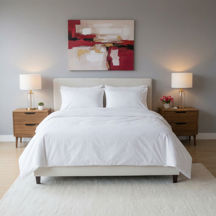 Husă de pilotă din bumbac percale cu 100 de fire – Moale și respirabilă 