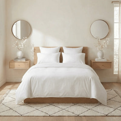 Housse de couette percale de coton - Unie