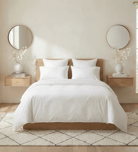 Drap-Housse en percale de Coton – Uni