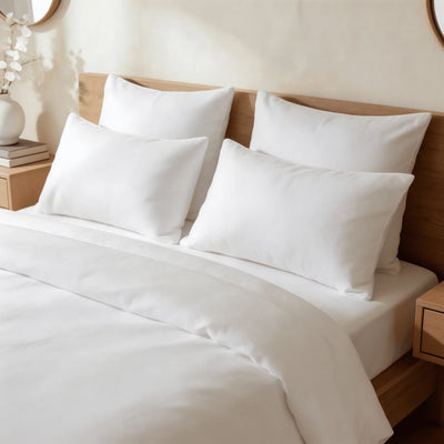 Taies d'oreiller percale de coton - Uni